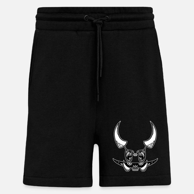 Démon farceur ! By Pousse2Bambou ! v2 - Short bio décontracté fabriqué en UE - SOLID BLACK