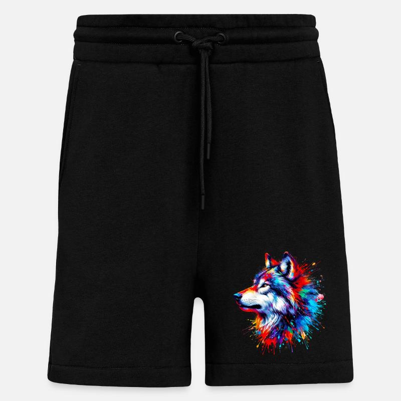 Loup - Short bio décontracté fabriqué en UE - SOLID BLACK