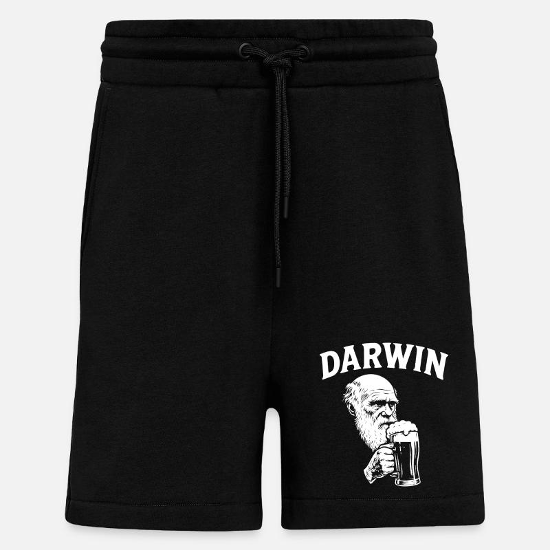 Darwin trinkt Bier - Shorts - made by SPREAD - SOLID BLACK