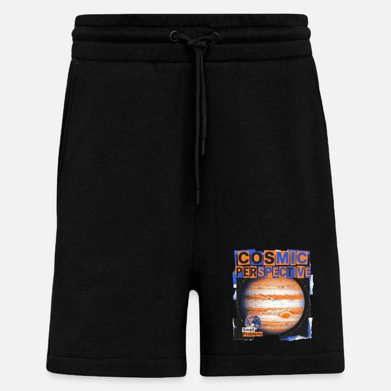 Perspective cosmique - Short bio décontracté fabriqué en UE - SOLID BLACK