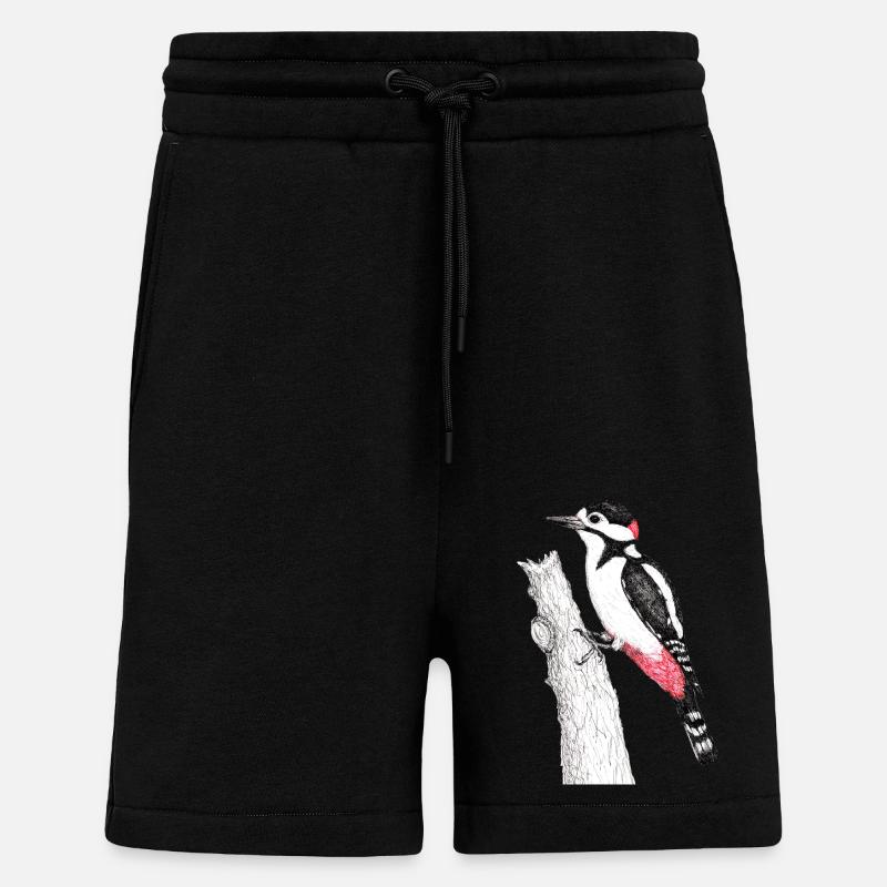 Pic épeiche - Short bio décontracté fabriqué en UE - SOLID BLACK