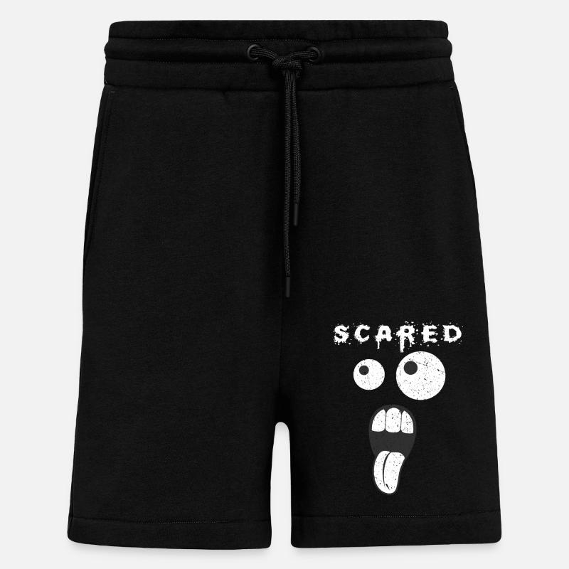 Scared Lustige Grafik - Shorts - made by SPREAD - SOLID BLACK