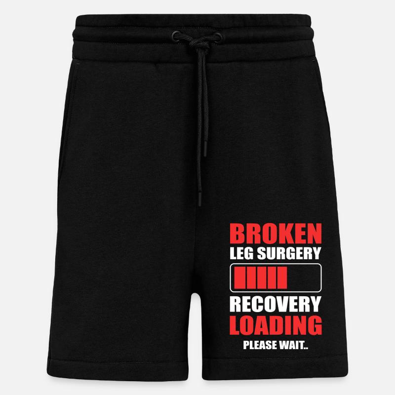 Gebrochenes Bein - Shorts - made by SPREAD - SOLID BLACK
