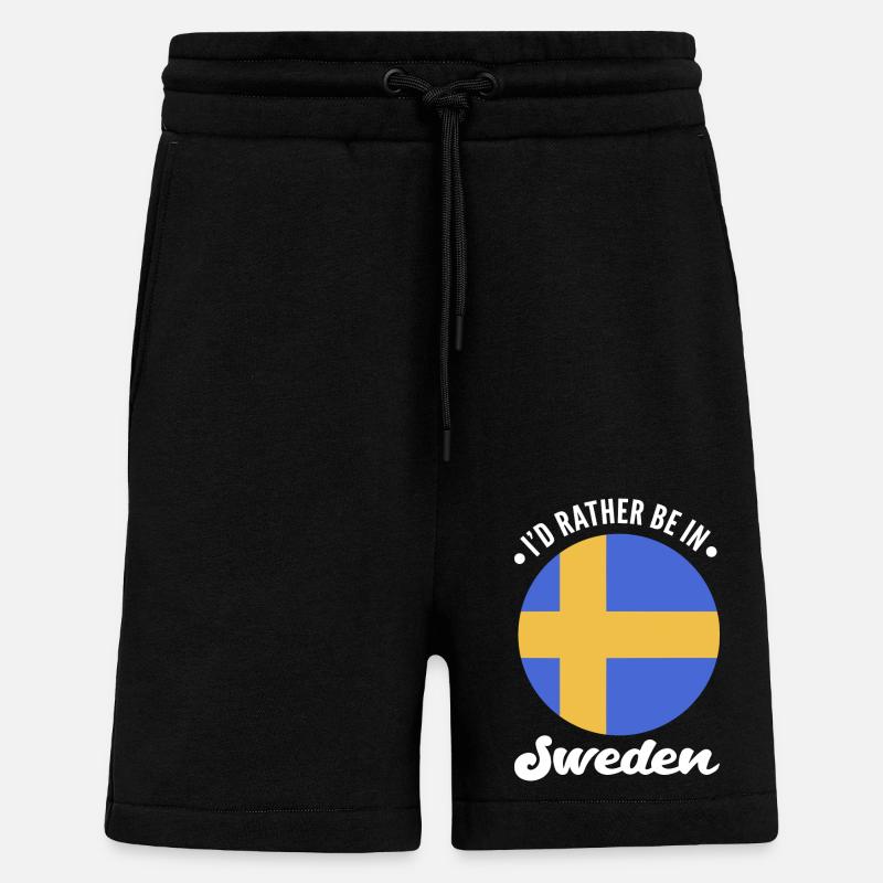 Schweden Schwedisch - Shorts - made by SPREAD - SOLID BLACK