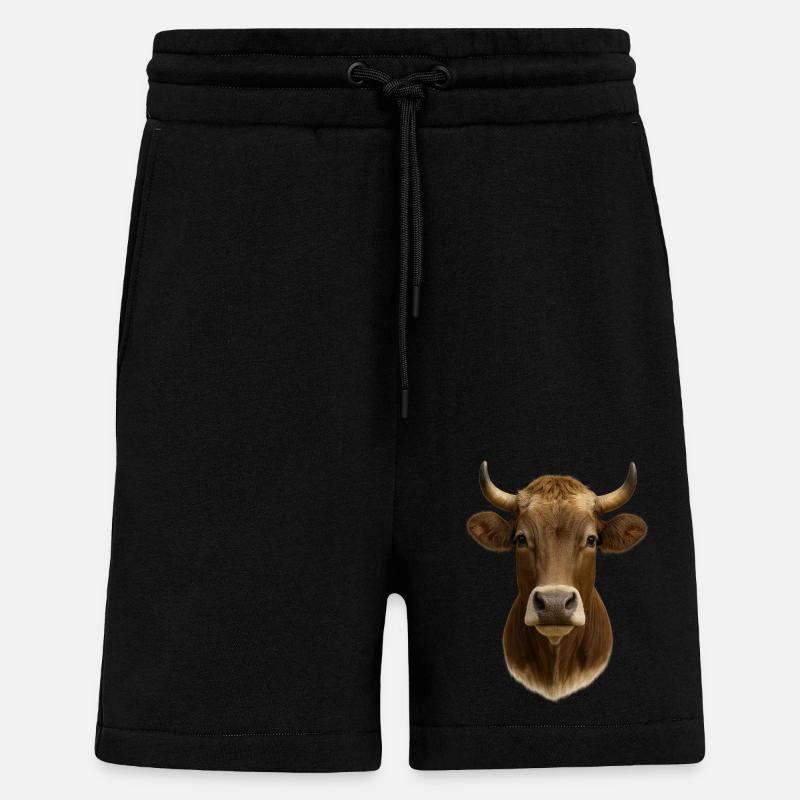 The most beautiful cow - Shorts - made by SPREAD - SOLID BLACK