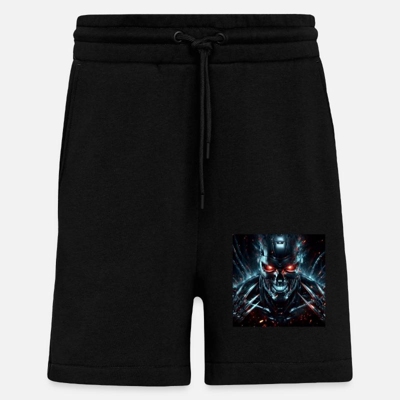 Cyborg Hyperrealismus mit Krallen - Shorts - made by SPREAD - SOLID BLACK