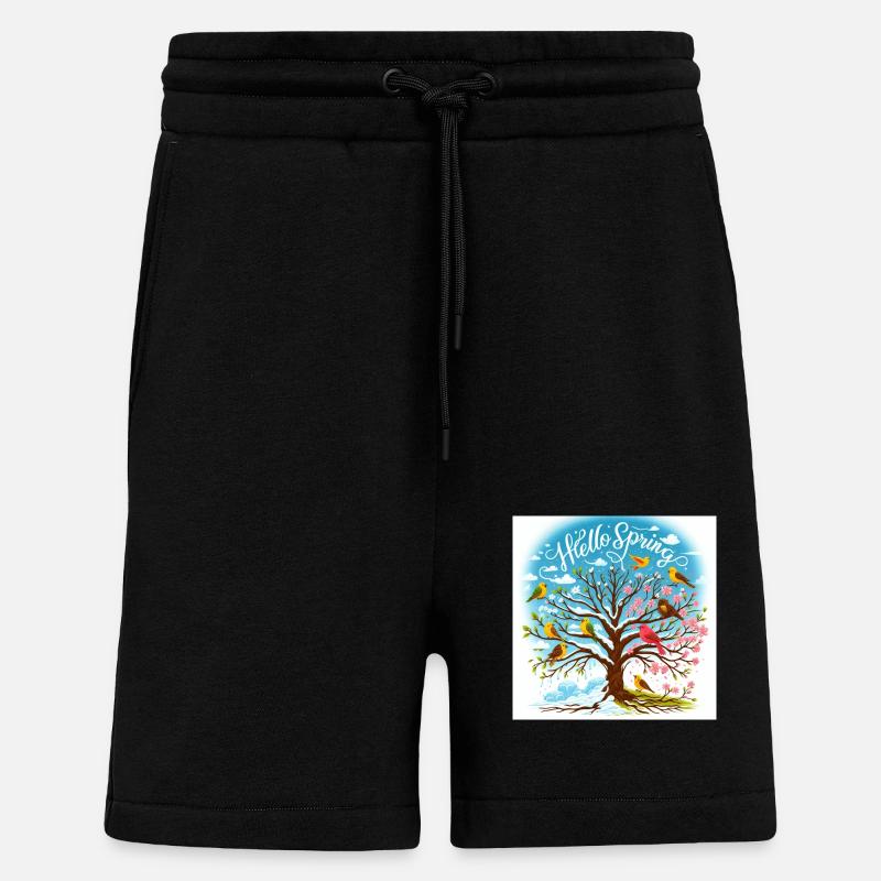 Hello Spring - Shorts - made by SPREAD - SOLID BLACK