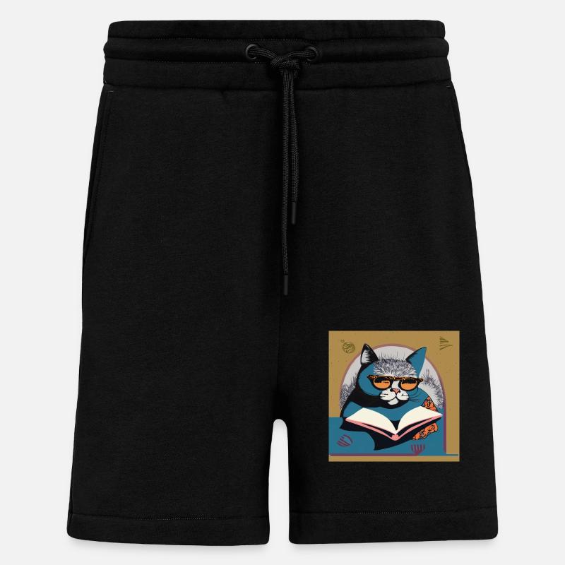 Eine schlaue Katze - Shorts - made by SPREAD - SOLID BLACK