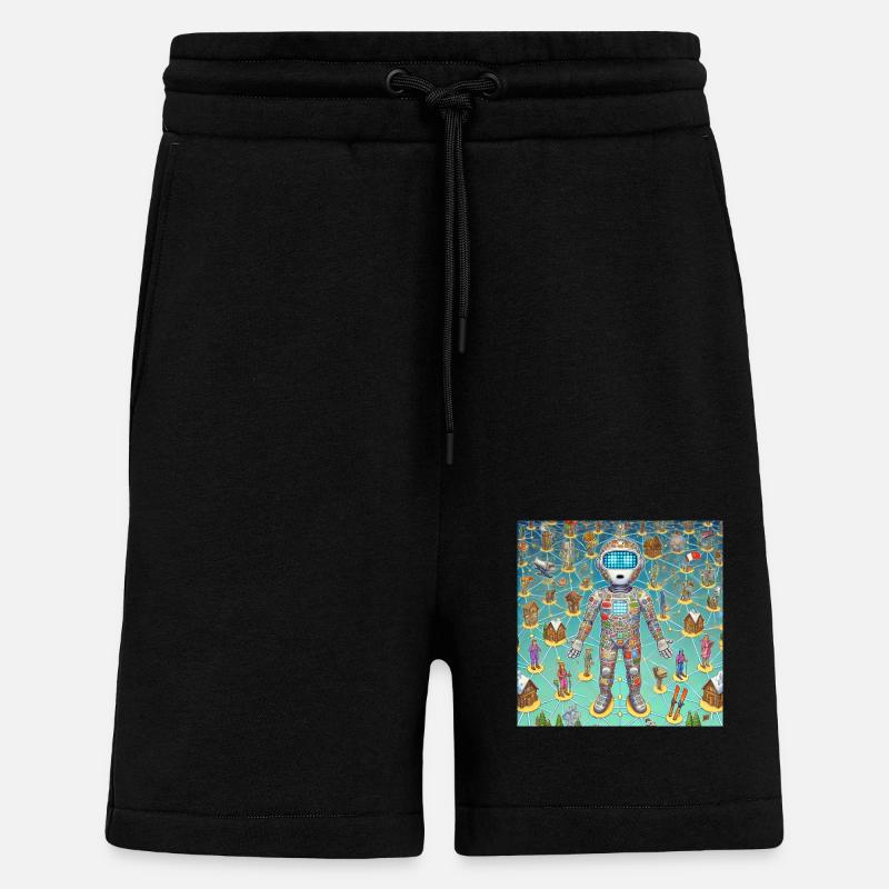 Cybert - Short bio décontracté fabriqué en UE - SOLID BLACK