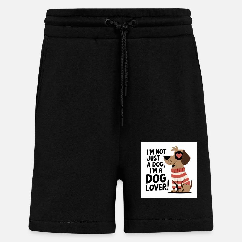 Dog Lover - Shorts - made by SPREAD - SOLID BLACK