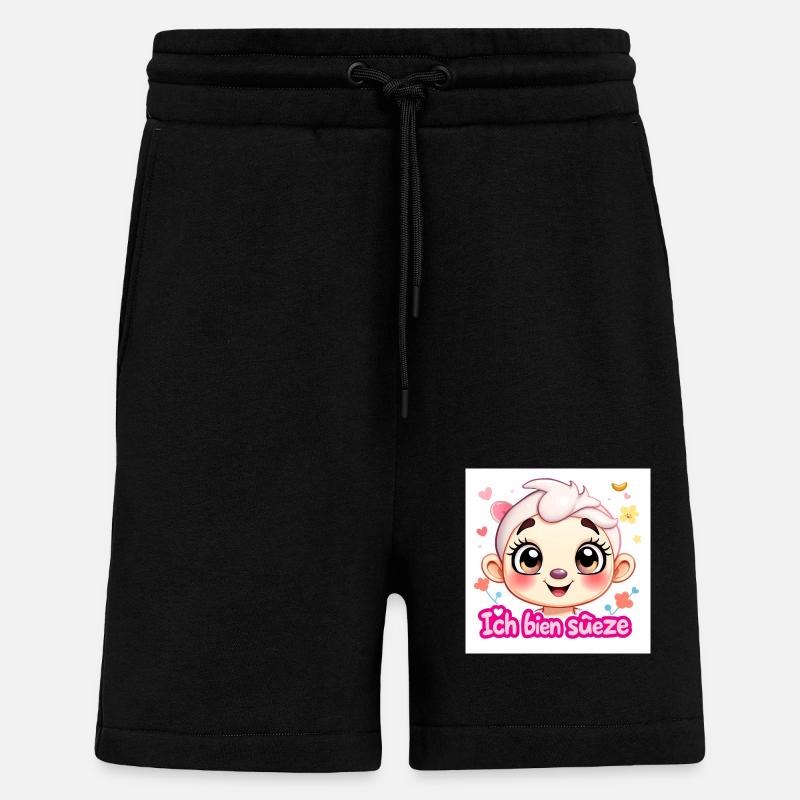 Doux G - Short bio décontracté fabriqué en UE - SOLID BLACK
