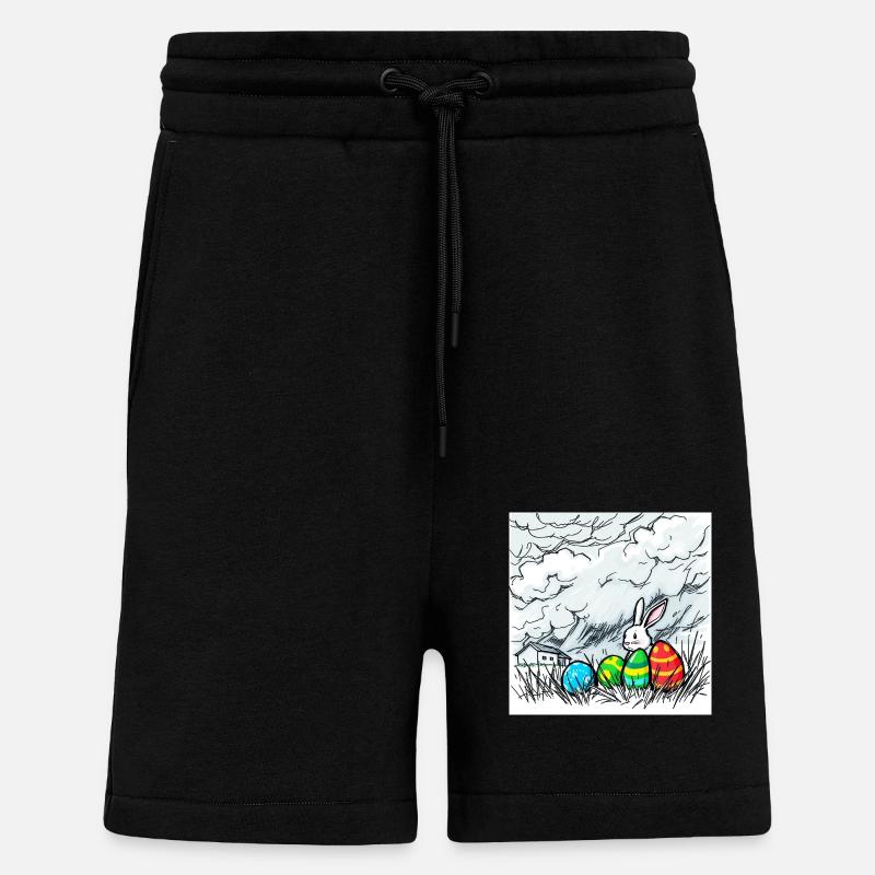 Eierwunder & Hasenglück - Shorts - made by SPREAD - SOLID BLACK