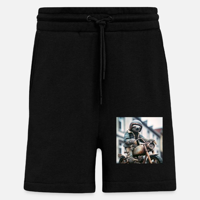 Faultier Wanderer Gentelmen Biker - Shorts - made by SPREAD - SOLID BLACK