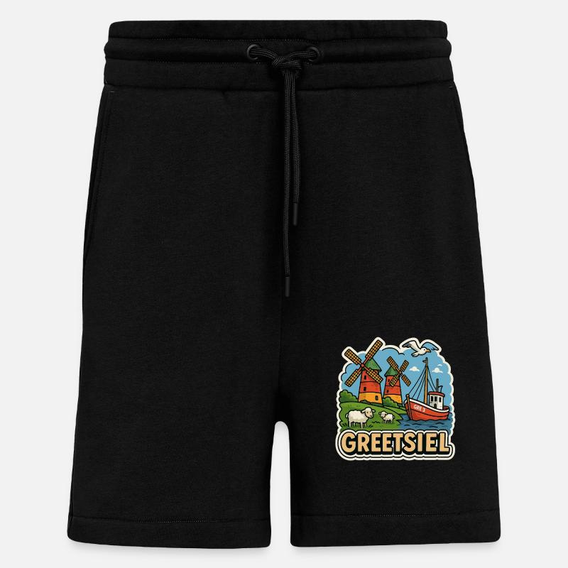 Greetsiel - Shorts - made by SPREAD - SOLID BLACK