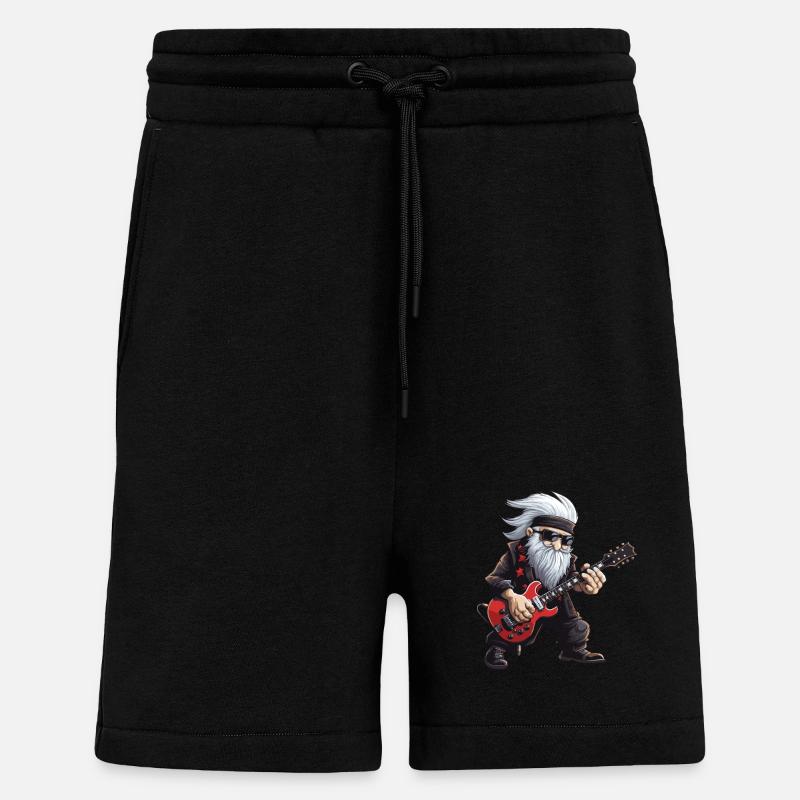Weihnachtsmann Gitarre Santa - Shorts - made by SPREAD - SOLID BLACK