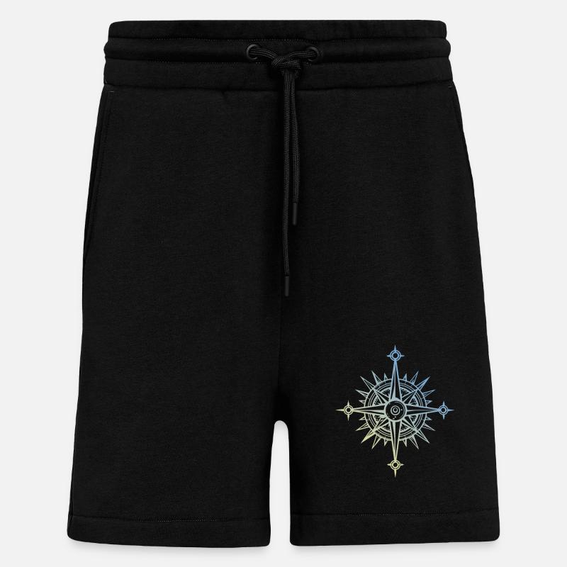 Kompass Symbol - Shorts - made by SPREAD - SOLID BLACK