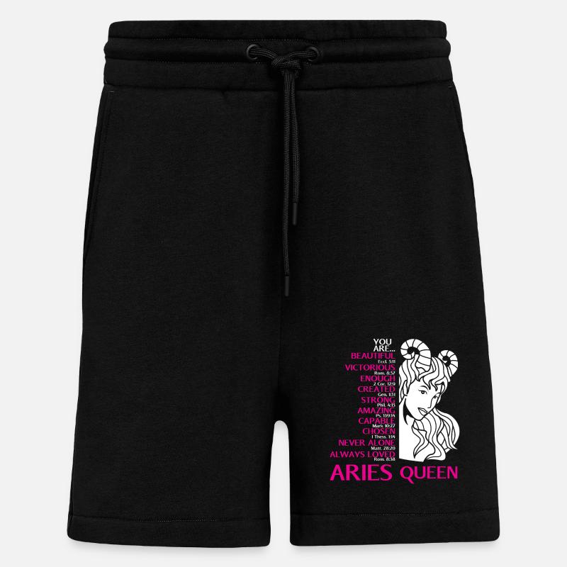 Sternzeichen Widder - Shorts - made by SPREAD - SOLID BLACK