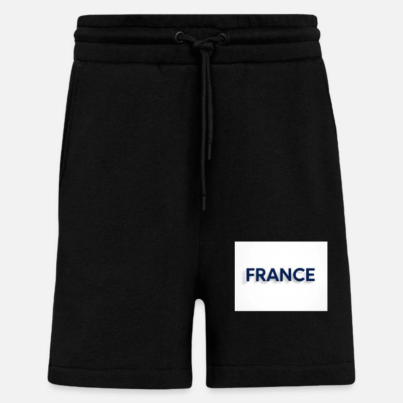 France - Short bio décontracté fabriqué en UE - SOLID BLACK