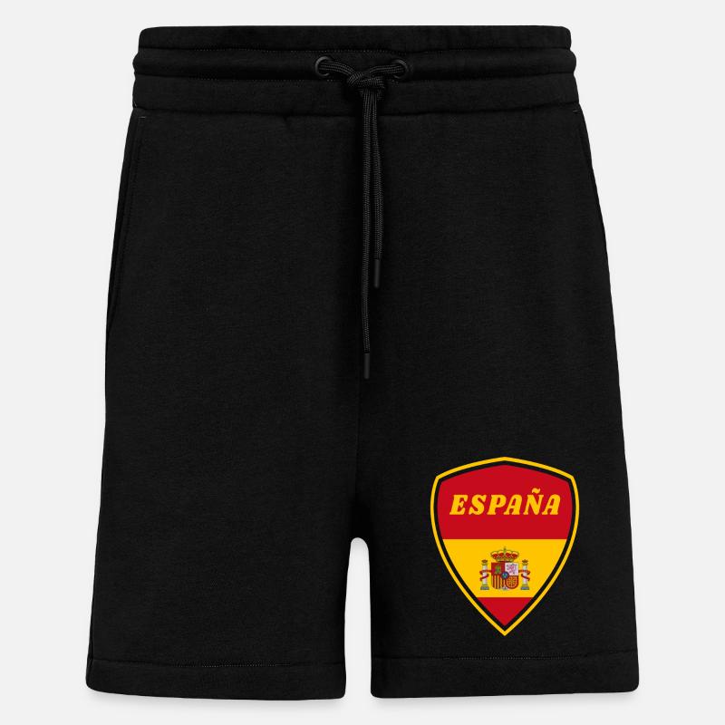 Spanien Wappen Flagge Geschenk - Shorts - made by SPREAD - SOLID BLACK
