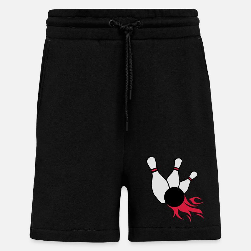 kegeln bowling - Shorts - made by SPREAD - SOLID BLACK