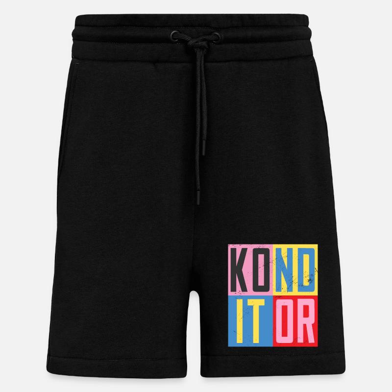 Konditor Design - Shorts - made by SPREAD - SOLID BLACK
