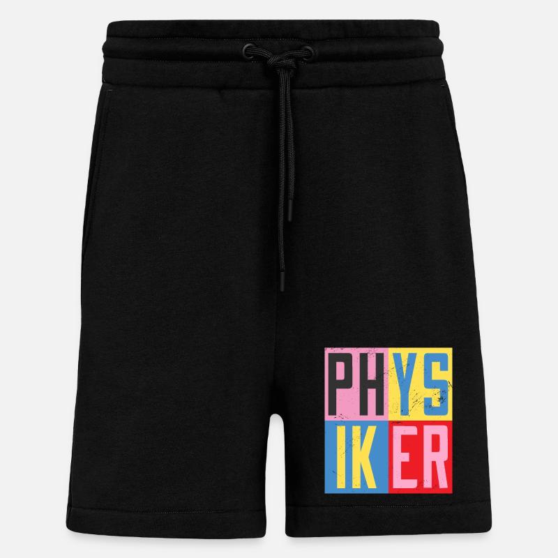 Physiker Design - Shorts - made by SPREAD - SOLID BLACK