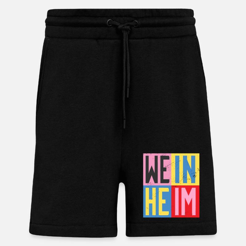 Weinheim Design - Shorts - made by SPREAD - SOLID BLACK