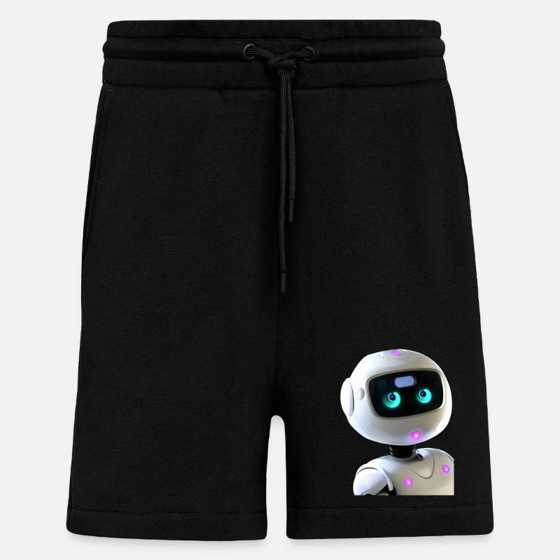 Futuristischer humanoider Roboter - Shorts - made by SPREAD - SOLID BLACK