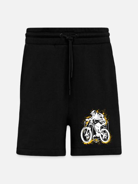 VTT VTT - VTT - VTT - Short bio décontracté fabriqué en UE - SOLID BLACK