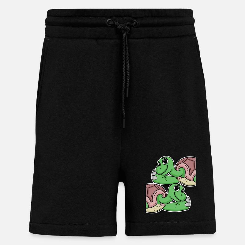Turtle Turtles - Shorts - made by SPREAD - SOLID BLACK
