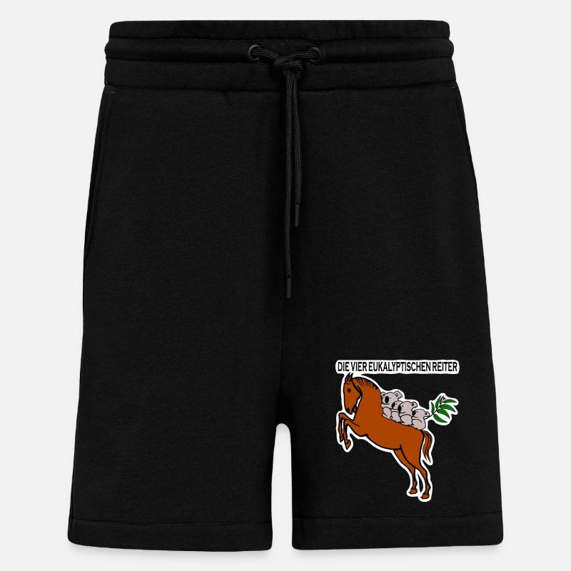 Eukalyptische Reiter - Shorts - made by SPREAD - SOLID BLACK