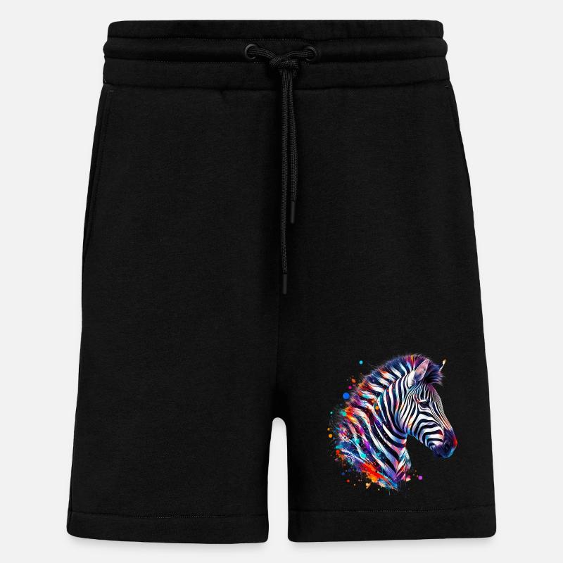 Zebra - Shorts - made by SPREAD - SOLID BLACK
