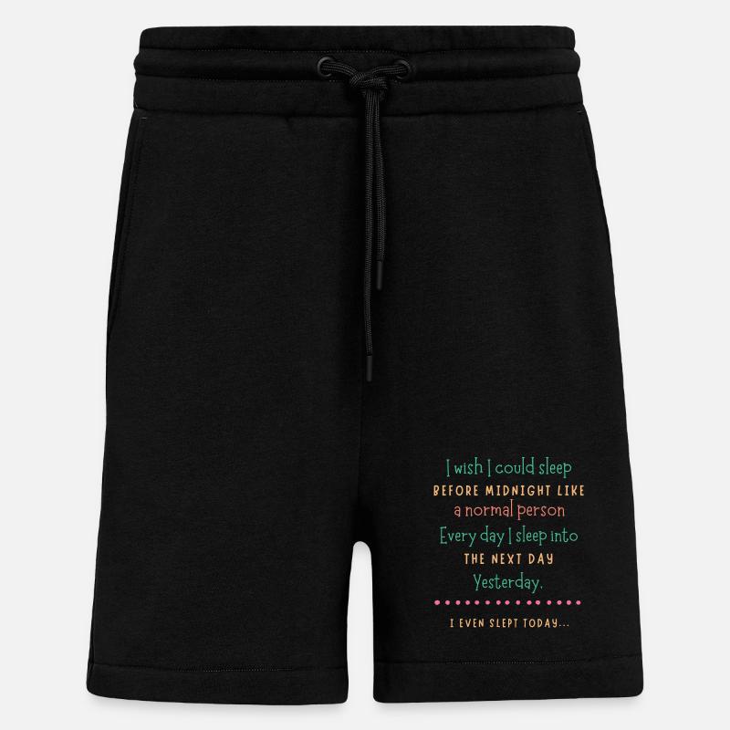 Mitternachtsschlafwunsch - Shorts - made by SPREAD - SOLID BLACK