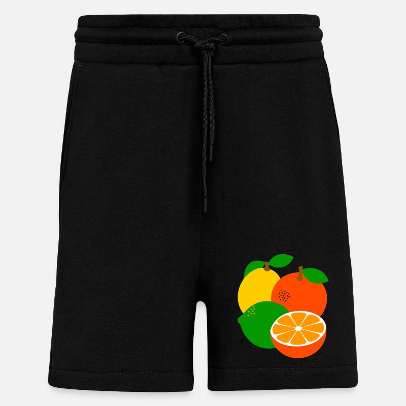 Fruit - Short bio décontracté fabriqué en UE - SOLID BLACK