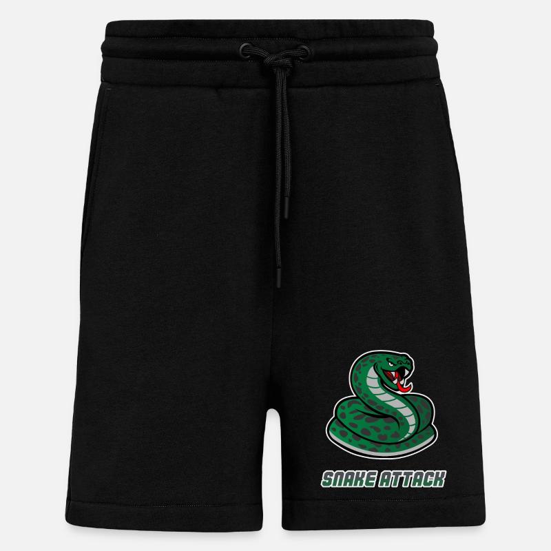 Schlangen-Workout - Shorts - made by SPREAD - SOLID BLACK