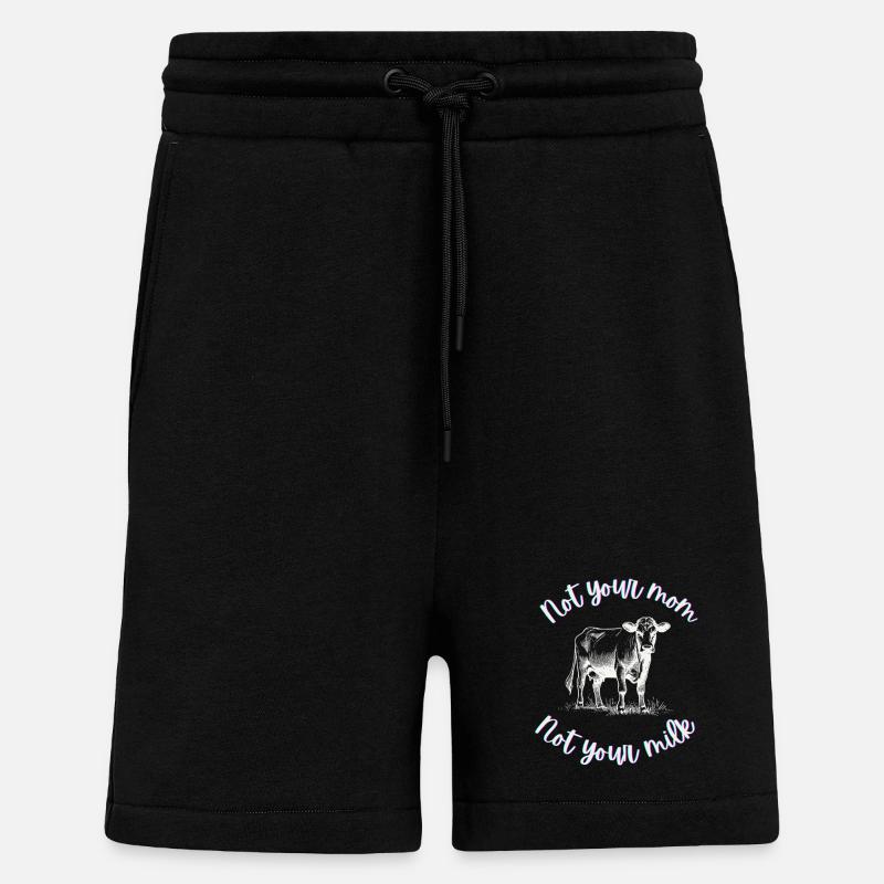 Nicht deine Mutter, nicht deine Milch - Shorts - made by SPREAD - SOLID BLACK
