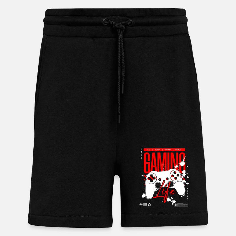 Next Level Gaming Life Controller T-Shirt - Shorts - made by SPREAD - SOLID BLACK