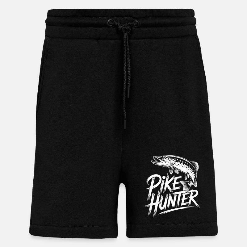 Pêcheur prédateur - Short bio décontracté fabriqué en UE - SOLID BLACK