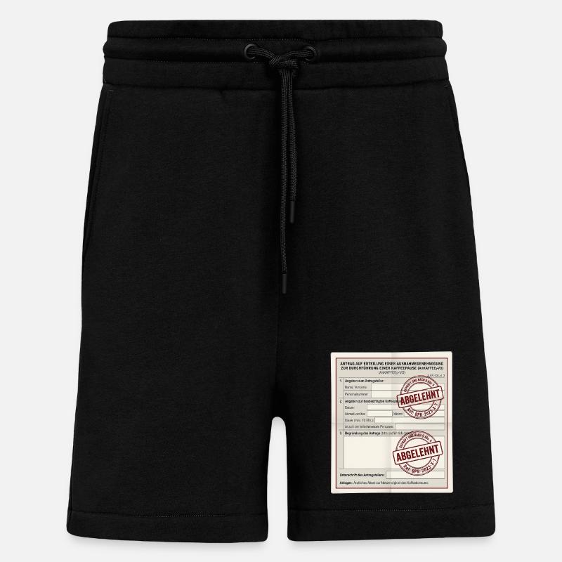 Antrag auf Kaffeepause - Shorts - made by SPREAD - SOLID BLACK