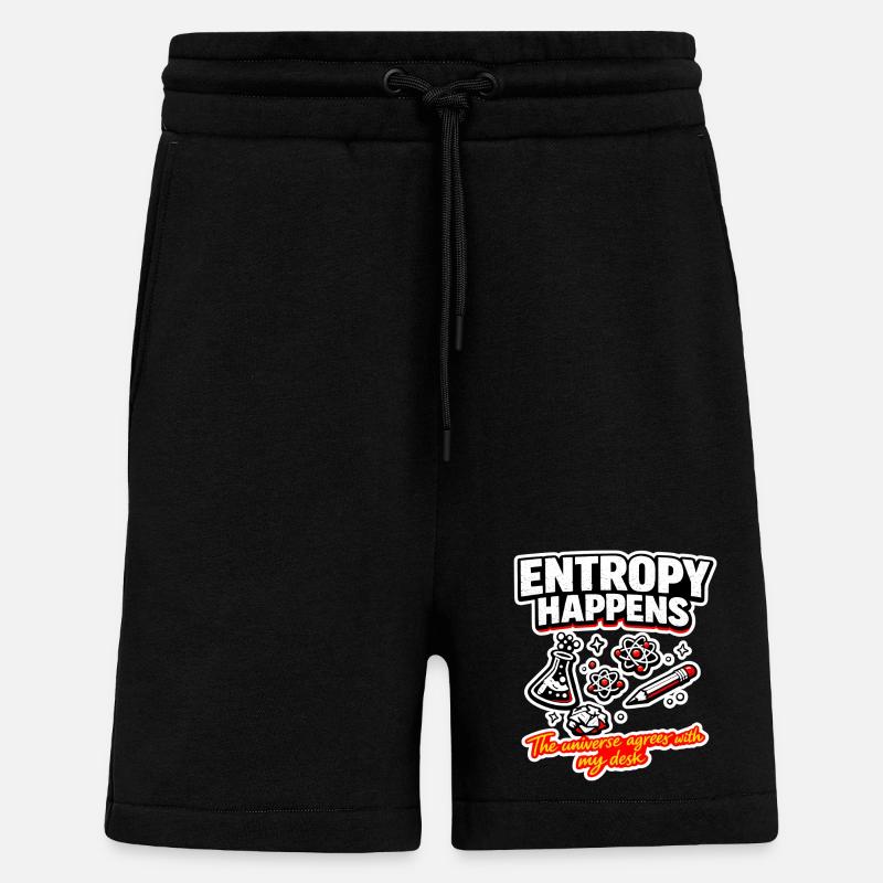 Entropie passiert am Schreibtisch - Shorts - made by SPREAD - SOLID BLACK