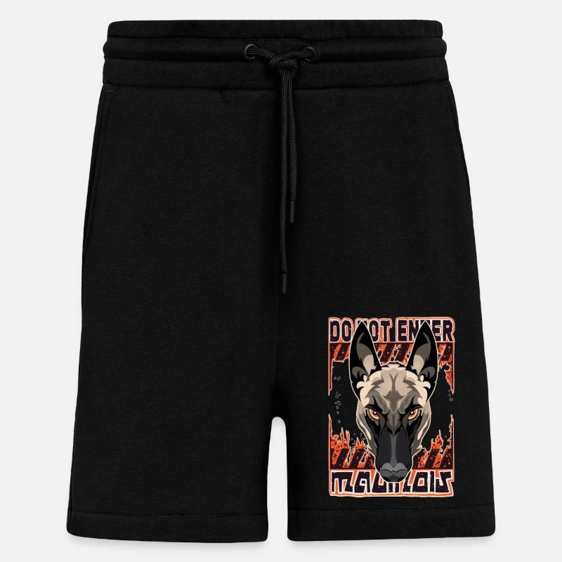Gefahr durch Malinois - Shorts - made by SPREAD - SOLID BLACK