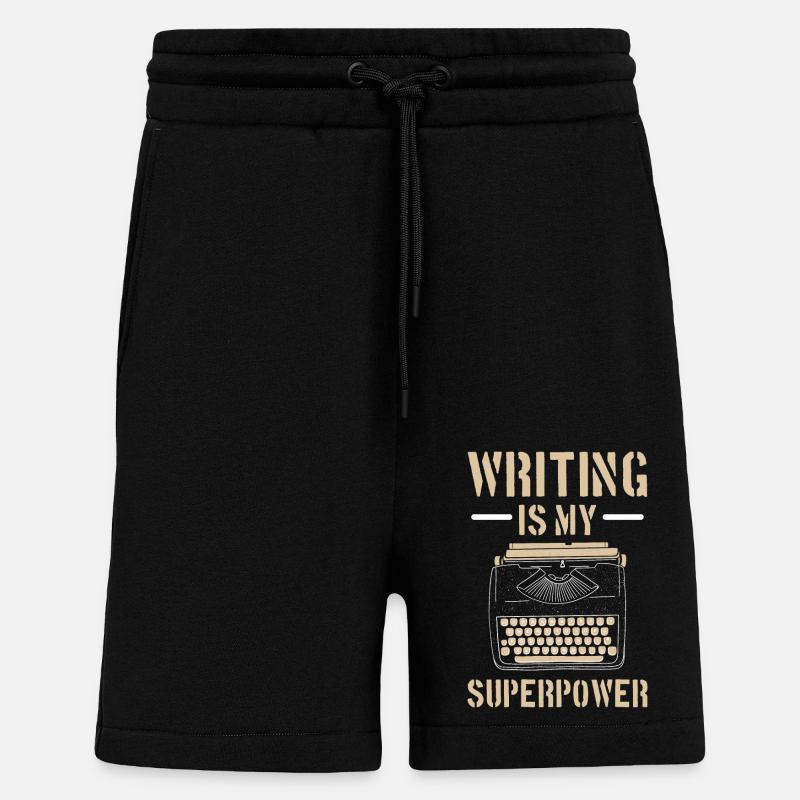 Author - Shorts - made by SPREAD - SOLID BLACK