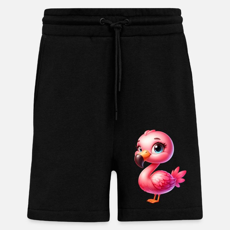 Flamingo - Shorts - made by SPREAD - SOLID BLACK