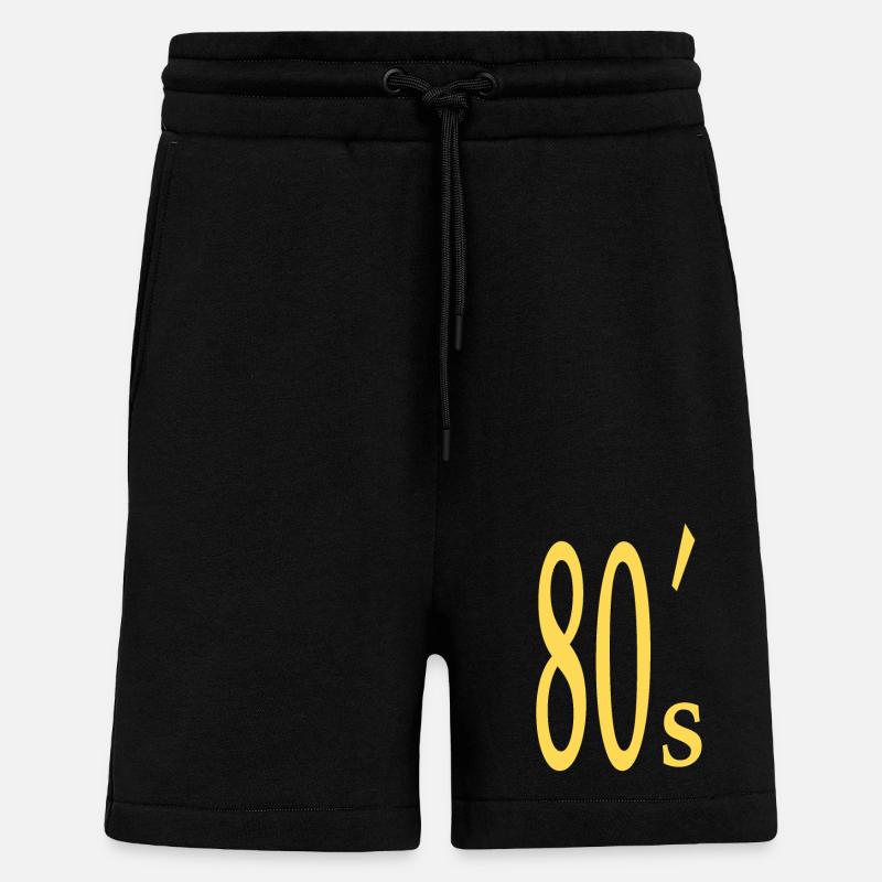 80s 80s ́s Gift - Shorts - made by SPREAD - SOLID BLACK