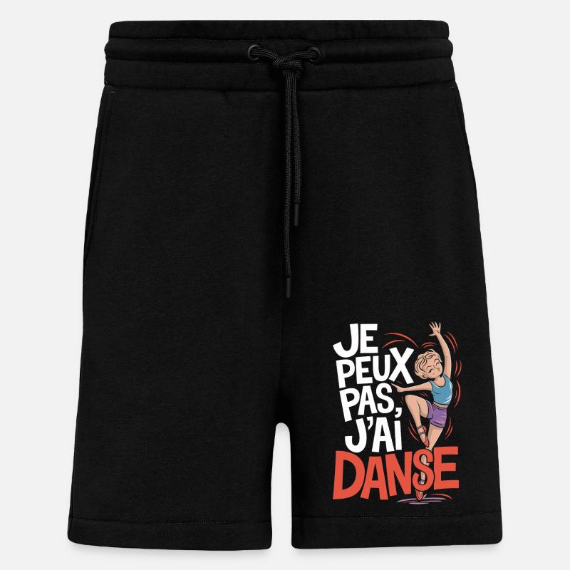 J'peux pas j'ai danse - Short bio décontracté fabriqué en UE - SOLID BLACK