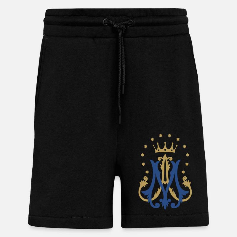 Auspice Maria - Short bio décontracté fabriqué en UE - SOLID BLACK