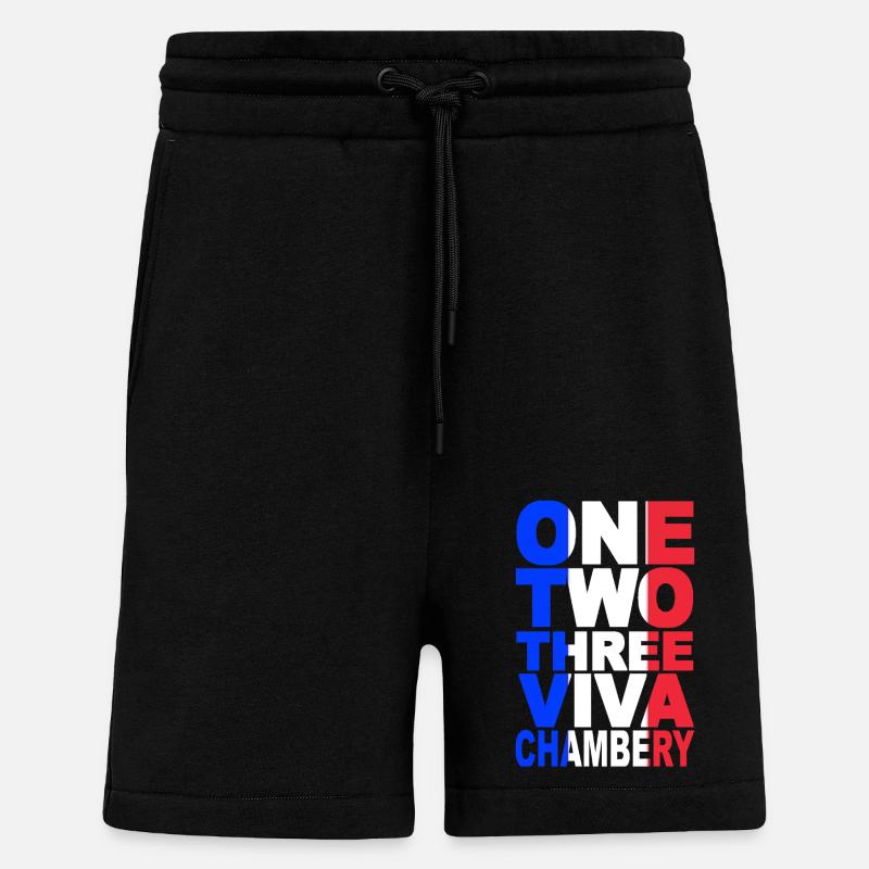 ONE TWO THREE CHAMBERY - Short bio décontracté fabriqué en UE - SOLID BLACK
