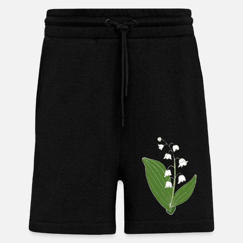 Maigloeckchen 2 6 - Short bio décontracté fabriqué en UE - SOLID BLACK