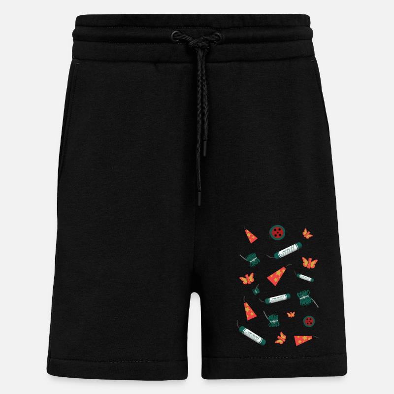 Feuerwerk Sortiment - Shorts - made by SPREAD - SOLID BLACK
