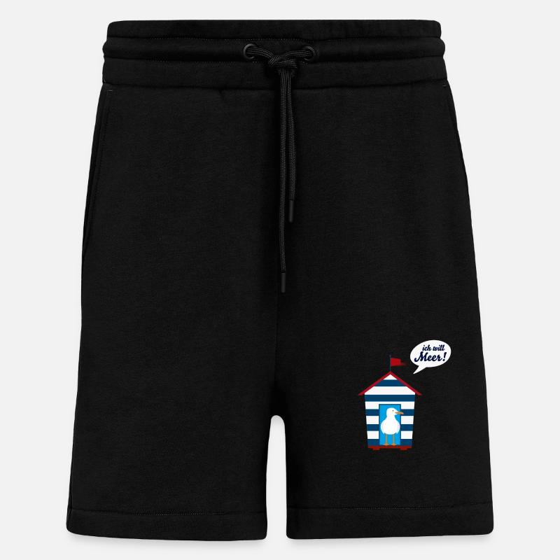 ich will Meer - Shorts - made by SPREAD - SOLID BLACK